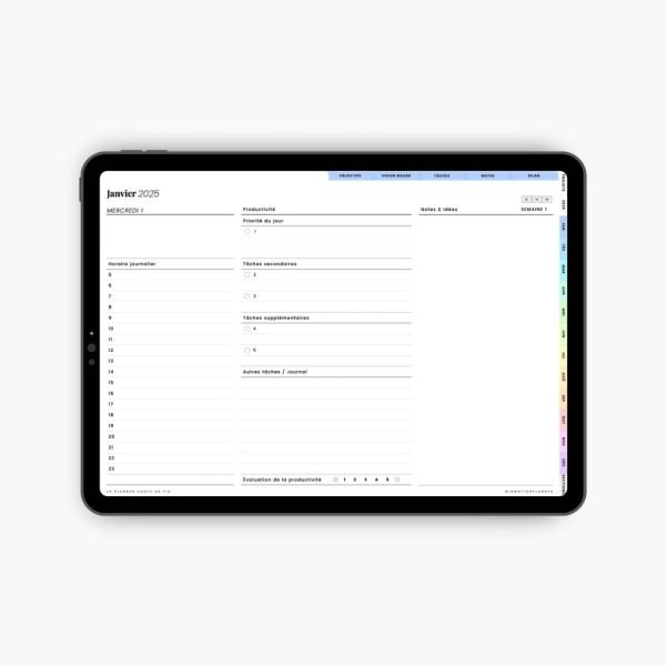2025 Planner digital - Le Planner Coach de Vie - Horizontal - Image 2