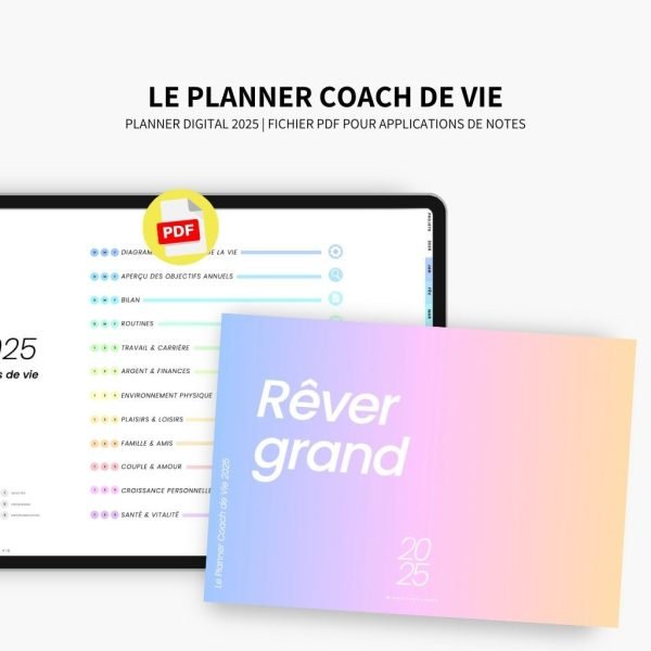 2025 Planner digital - Le Planner Coach de Vie - Horizontal - Image 3