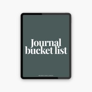 Journal Bucket List