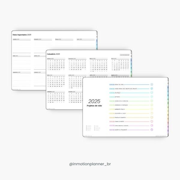 Planner Digital 2025 - Planner de Vida - Horizontal (Portugais) - Image 4
