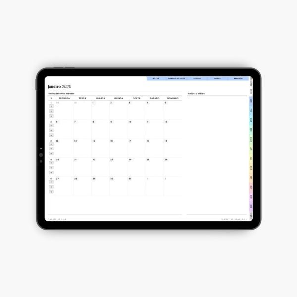 Planner Digital 2025 - Planner de Vida - Horizontal (Portugais) - Image 2