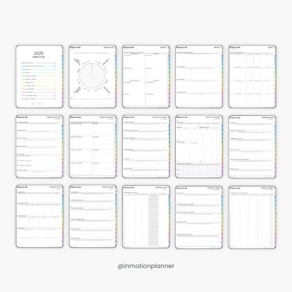 Planner Digital 2025 - Planner de Vida - Vertical (Portugais) - Image 6