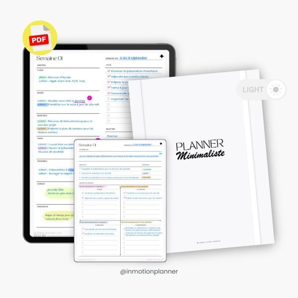 Planner Minimaliste non daté - 52 semaines - Image 6