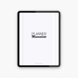 Planner Minimaliste non daté - 52 semaines